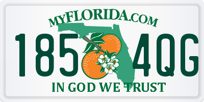 FL license plate 1854QG