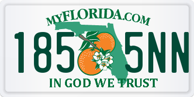 FL license plate 1855NN