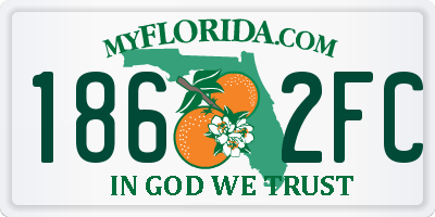 FL license plate 1862FC