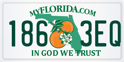 FL license plate 1863EQ