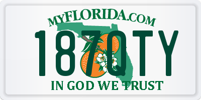 FL license plate 187QTY