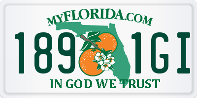FL license plate 1891GI