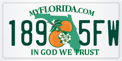 FL license plate 1895FW
