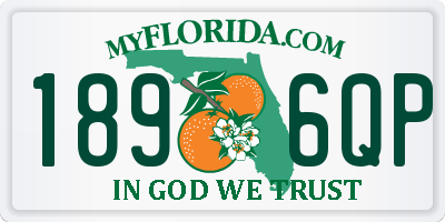 FL license plate 1896QP
