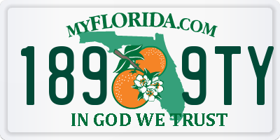 FL license plate 1899TY