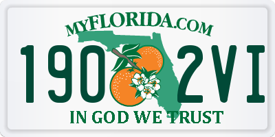 FL license plate 1902VI
