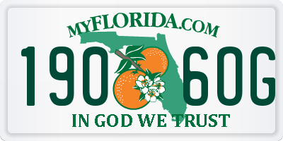FL license plate 1906OG