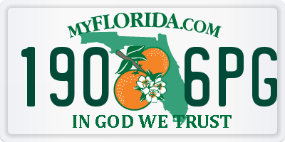 FL license plate 1906PG