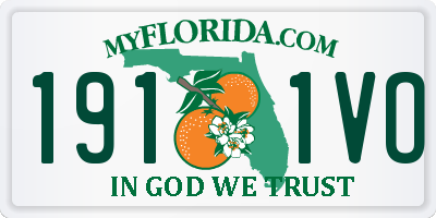 FL license plate 1911VO