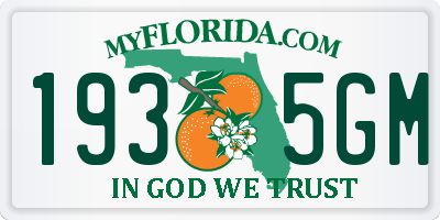 FL license plate 1935GM