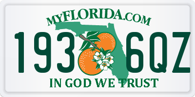 FL license plate 1936QZ