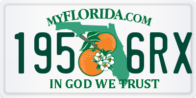 FL license plate 1956RX