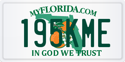 FL license plate 195KME