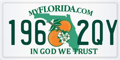 FL license plate 1962QY