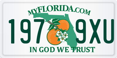 FL license plate 1979XU