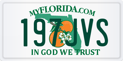 FL license plate 197JVS