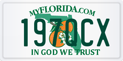 FL license plate 197QCX