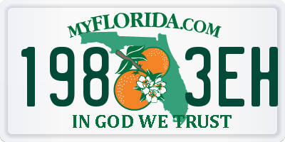 FL license plate 1983EH