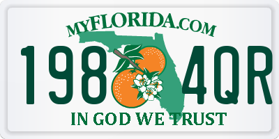 FL license plate 1984QR