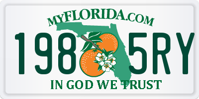 FL license plate 1985RY