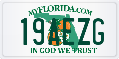 FL license plate 19AEZG