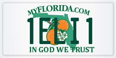 FL license plate 1ELI1