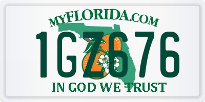 FL license plate 1GZ676