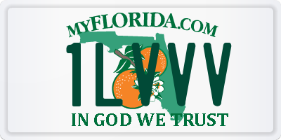 FL license plate 1LVVV