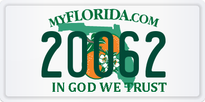 FL license plate 20062