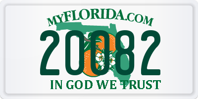 FL license plate 20082