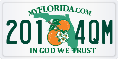 FL license plate 2014QM