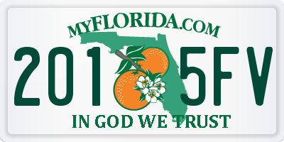 FL license plate 2015FV