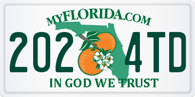FL license plate 2024TD