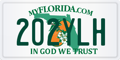 FL license plate 202YLH