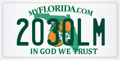 FL license plate 203QLM