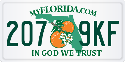 FL license plate 2079KF