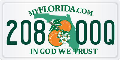 FL license plate 2080OQ