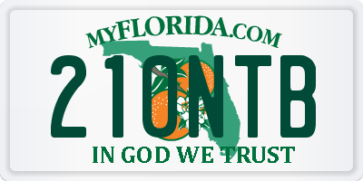 FL license plate 210NTB