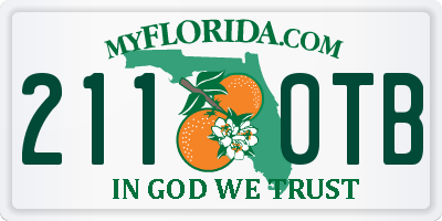 FL license plate 2110TB