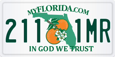 FL license plate 2111MR