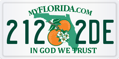 FL license plate 2122DE