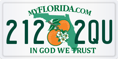 FL license plate 2122QU