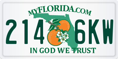 FL license plate 2146KW