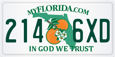 FL license plate 2146XD