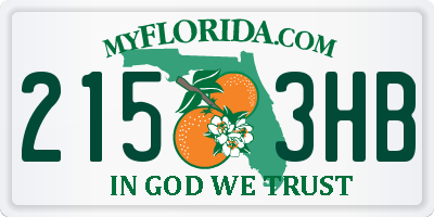 FL license plate 2153HB
