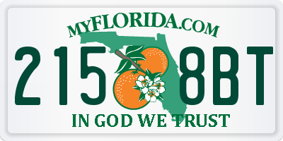 FL license plate 2158BT