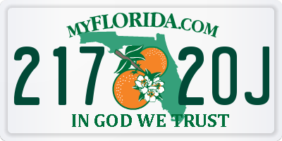 FL license plate 2172OJ