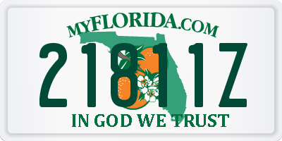 FL license plate 21811Z