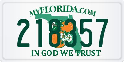 FL license plate 218357