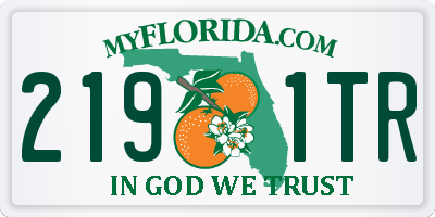 FL license plate 2191TR